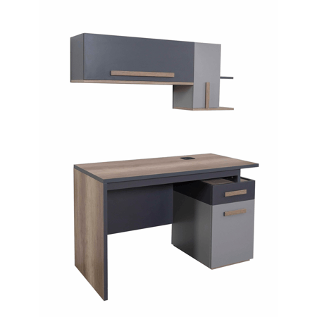 مكتب دراسي رمادي