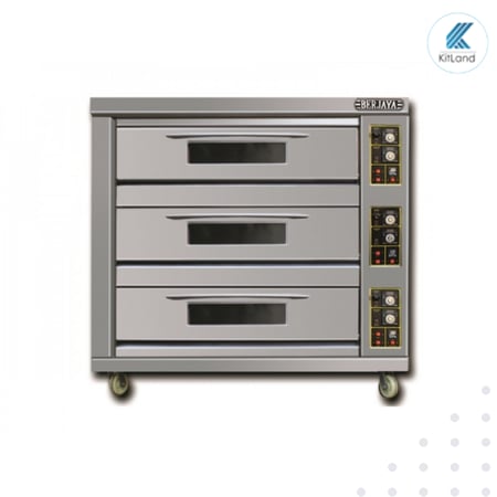 فرن طبقات غاز 3 دور 6 صواني من برجايا