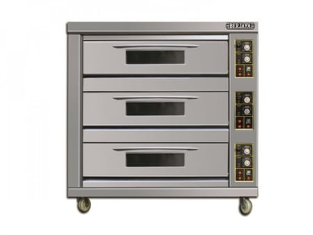 فرن طبقات غاز 3 دور 6 صواني من برجايا