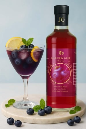 سيروب توت ازرق BLUEBERRY SYRUP