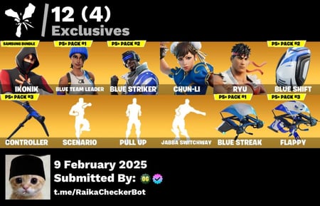 حساب فورتنايت ايكونك و108skin