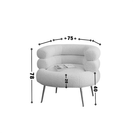 كرسي بوكليه سكري رجل ذهبي