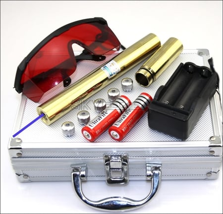 ليزر ذهبي (ازرق حارق)