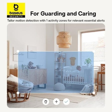 بيسوس كاميرا مراقبة داخلية - P1 Pro بدقة 3K و دوران 360 درجة