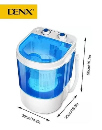 غسالة صغيرة للملابس والأحذية محمولة DENX للمنزل والسفر | DX2041
