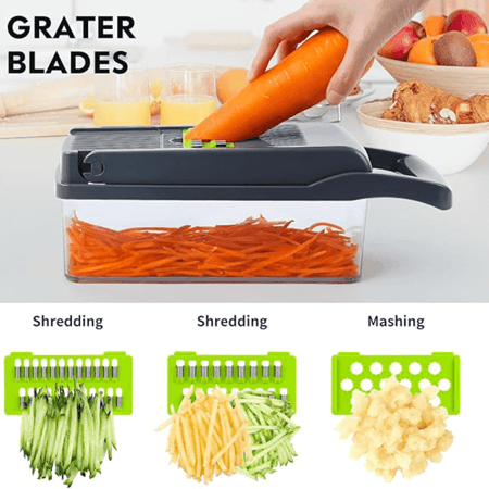 قطاعة خضروات متعددة الوظائف 16 قطعة