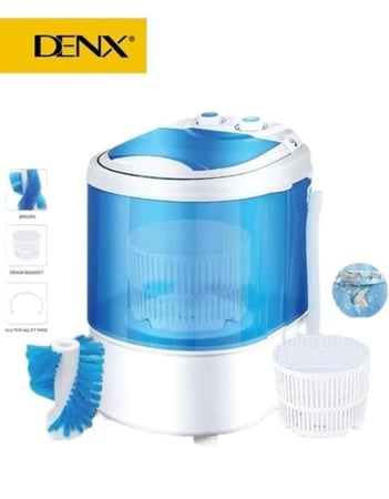 غسالة صغيرة للملابس والأحذية محمولة DENX للمنزل والسفر | DX2041