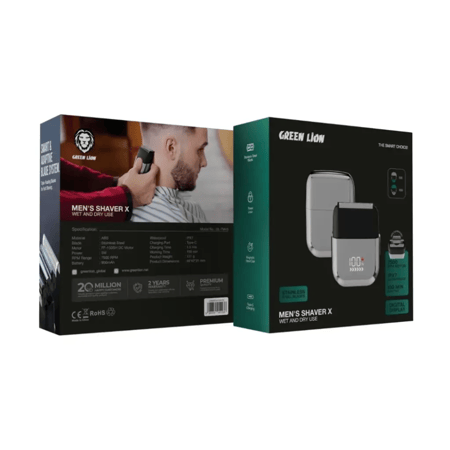 ماكينة حلاقة رجالية من جرين ليون X للاستخدام الجاف والرطب