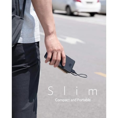 انكر - بطارية متنقلة بسعة 10،000ملي امبير و بمنفذ تايب سي و منفذ يو اس بي - اسود