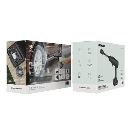 مسدس غسيل بالضغط اللاسلكي جرين لايون CX240 - أسود