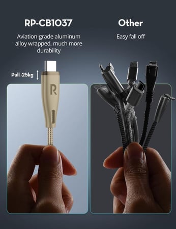 سلك راف باور تايب سي الى تايب سي نايلون بقوة 60 واط بطول 1.2متر - صحراوي