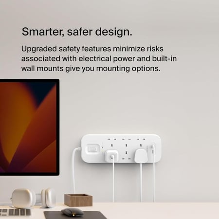 بيلكن توصيلة 6 منافذ مع منفذ تايب سي PD ب ومنفذ USB-A