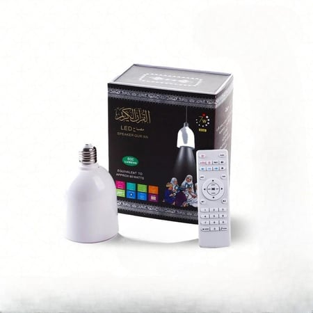 مصباح القران الكريم LED مع مكبر صوت يدعم البلوتوث والتحكم بالريموت SQ-102