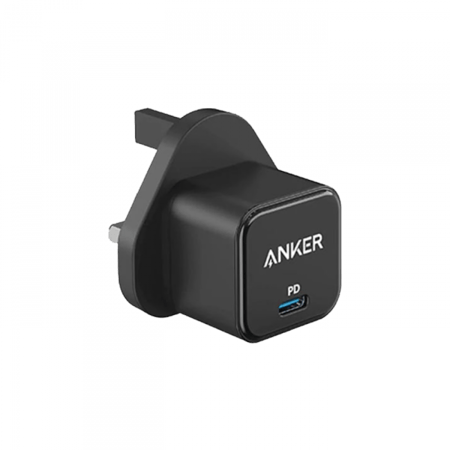 انكر - فيش جداري بقوة 20 واط بمنفذ تايب سي - اسود