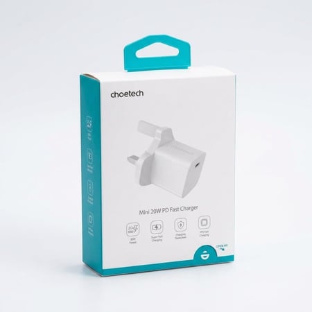 فيش شحن شو تيك 20 واط PD سريع | شاحن جداري آمن لأجهزة آيفون وجالاكسي