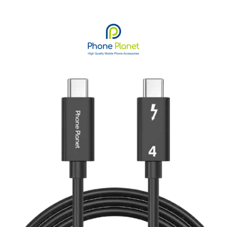 كابل Thunderbolt 4 – USB-C إلى USB-C بسرعة 40Gbps وشحن فائق من Phone Planet
