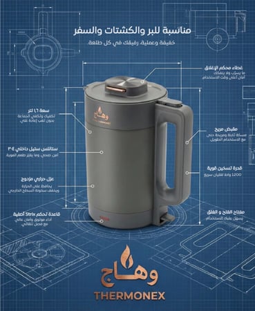 غلايه وهاج  1.6 لتر