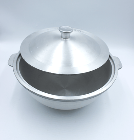 قدر بخاري المونيوم وسط