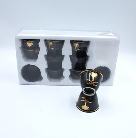 فنجان سيفين ونخلة اسود