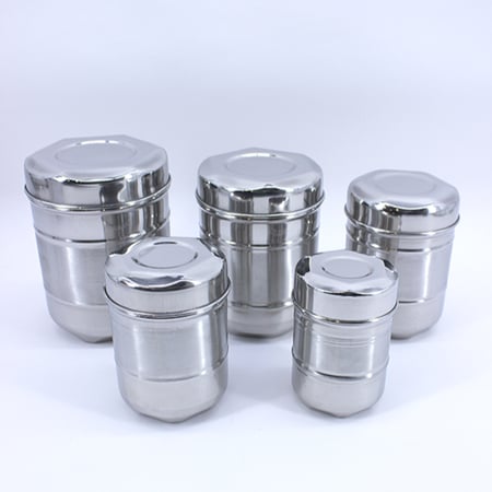 طقم علب بهارات مضلع