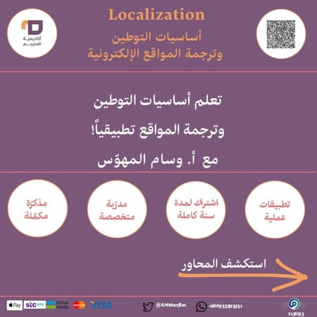 أساسيات التوطين  وترجمة المواقع الالكترونية - Localization - مسجلة