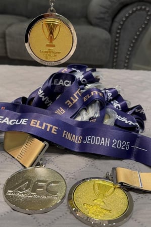 ميدالية الاهلي بطل كأس اسيا النخبة 2025