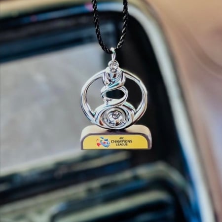 تعليقة سيارة كأس دوري ابطال اسيا, تتميز بجمالها وجودة تصنيعها