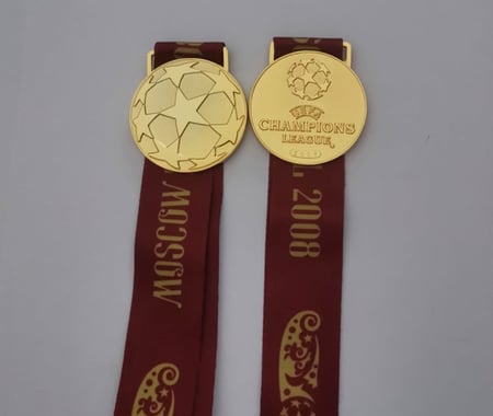 ميدالية مانشيستر يونايتد الفريدة لبطولة دوري أبطال أوروبا لعام 2008