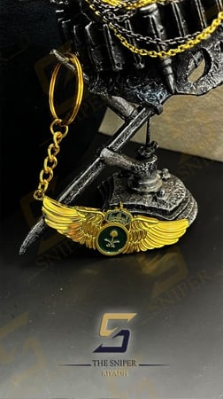 ميدالية ونق طيران ( ذهبي ) سلسلة مفاتيح