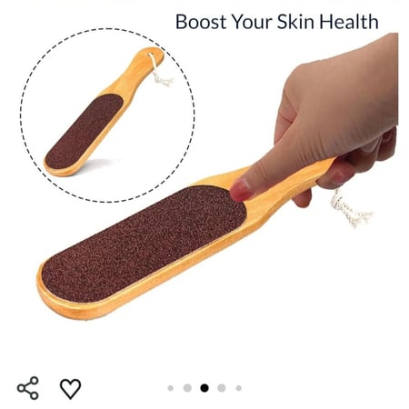 محك خشبي للأقدام