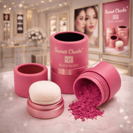 احمر خدود بودر من روز بيري رقم 3 متوهج طبيعي يدوم طويلا، مقاوم للتلطخ، لطيف على البشرة، وسهل المزج