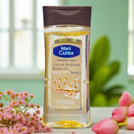 زيت الكاكاو من ماكس اليجنس 200مل  تركيبة خاصة: تحتوي الشيا الأفريقية الخام على فيتامينات مهمة ومغذيات دقيقة لبشرة أكثر صحة 200 ملي