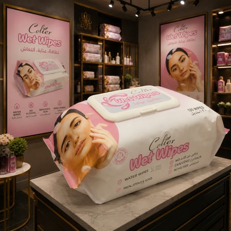 ستمتعي بإحساس النظافة والنعومة مع مناديل Colier Wet Wipes المصممة لتمنح بشرتك عناية يومية لطيفة ومنعشة. تركيبة خفيفة مناسبة للبشرة الحساسة، خالية من الكحول، وتساعد على ترطيب البشرة وتنظيفها بكل نعومة دون تهيّج.