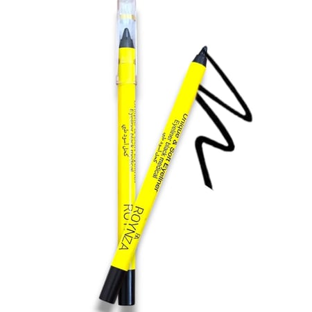 كحل اسود طبي من ريال بيوتي قلم تحديد عيون مقاوم للماء يدوم لمدة 24 ساعة لمكياج احترافي