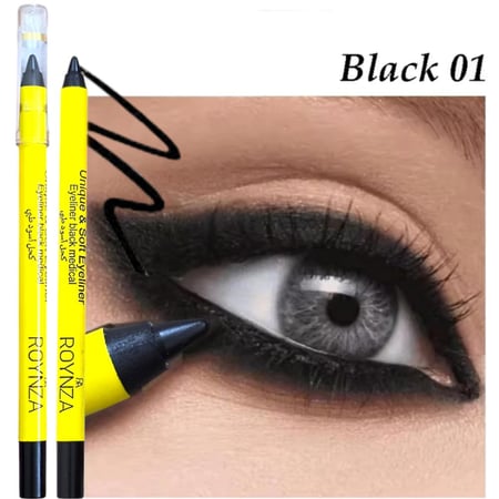 كحل كريمي ضد الماء لتحديد العين من لف مي بيوتي قلم تحديد عيون مقاوم للماء يدوم لمدة 24 ساعة لمكياج احترافي
