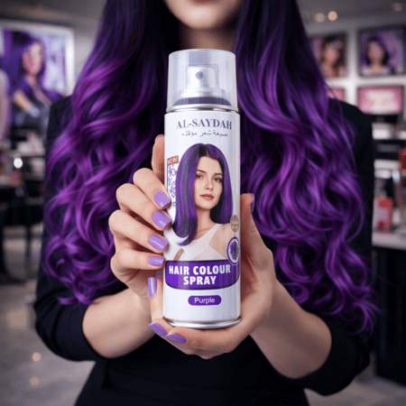 صبغة شعر مؤقتة لون موف