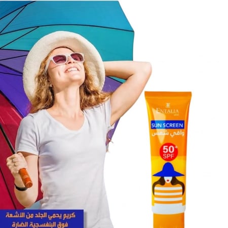 واقي شمس من انتاليا واقي من الشمس بفيتامين C للجسم والوجه بعامل وقاية 50 لوشن مرطب للوجه للوقاية حماية + مقاوم للعرق