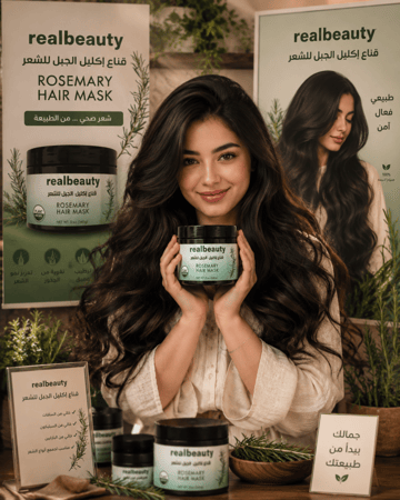 قناع إكليل الجبل التايلندي للشعر من Realbeauty  امنحي شعرك عناية فاخرة ولمسة نعومة لا تقاوم مع قناع إكليل الجبل الغني بالمكونات المغذية التي تساعد على ترطيب الشعر بعمق وتحسين مظهره من أول استخدام