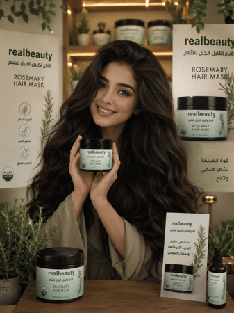 قناع إكليل الجبل التايلندي للشعر من Realbeauty  امنحي شعرك عناية فاخرة ولمسة نعومة لا تقاوم مع قناع إكليل الجبل الغني بالمكونات المغذية التي تساعد على ترطيب الشعر بعمق وتحسين مظهره من أول استخدام