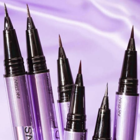 كحل حواجب سائل جعتين بني  من ريال بيوتي قلم تحديد عيون مقاوم للماء يدوم لمدة 24 ساعة لمكياج احترافي