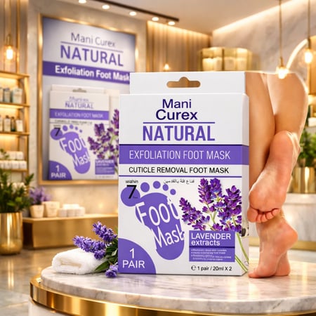 قناع العناية بالقدمين ماسك بخلاصة اللافندر لترطيب البشرة قناع وجه علاجي لمقاومة علامات تقدم العمر: توفر لك مكوناتنا النشطة الممتازة حلاً دائمًا يجلب لك الثقة ضد علامات الشيخوخة.
