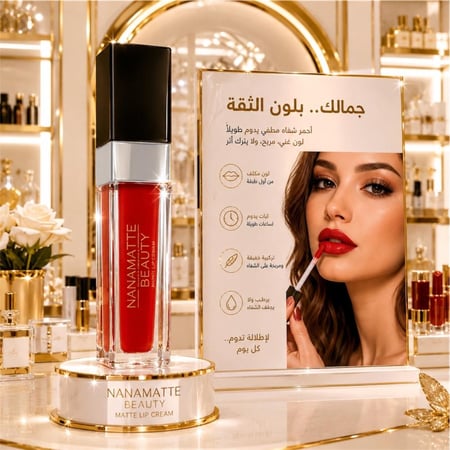 أحمر الشفاه السائل المطفي امنحي شفتيكِ لونًا جريئًا وجذابًا مع أحمر الشفاه السائل المطفي الذي يجمع بين الثبات العالي والملمس المخملي الناعم. بتركيبته الغنية بالأصباغ يمنحكِ تغطية كاملة من أول تمريرة، مع لمسة نهائية أنيقة تدوم لساعات دون تلطخ أو بهتان.