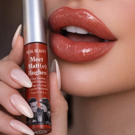 روج ميت مات سائل ثابت من ريال بيوتي رقم 10  روج يدوم طويلا ومقاوم للماء