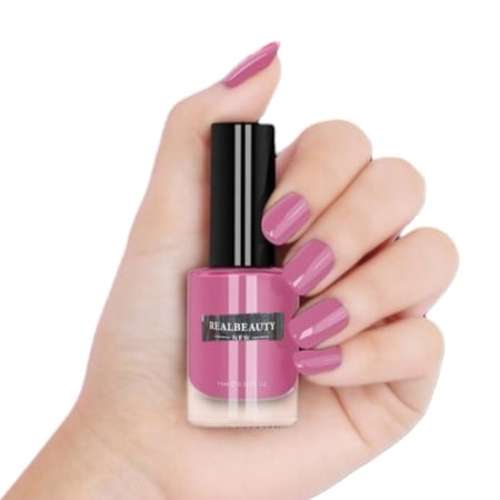 طلاء اظافر تألقي بطلاء الأظافر الهادئ والأنيق ، يأتي بفرشاة طويله