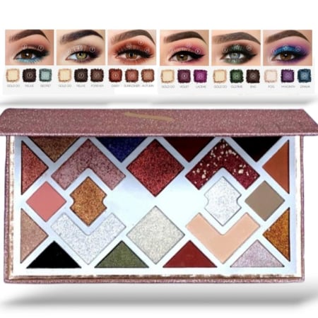 باليت كبير ظل عيون من ريال بيوتي احصلي على مجموعة ظلال عيون كاملة لتستمتعي بمكياج مختلف ومتنوع كل يوم.