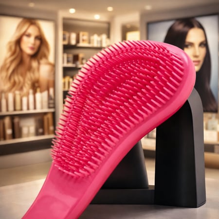 مشط شعر فرشاة فك تشابك الشعر المجعد من شو واي، لفك تشابك الشعر المجعد بتدريج من 3 ايه الى 4 سي للشعر المجعد الكثيف والرطب / الجاف / الطويل، تحسين ملمس الشعر، سهلة التنظيف