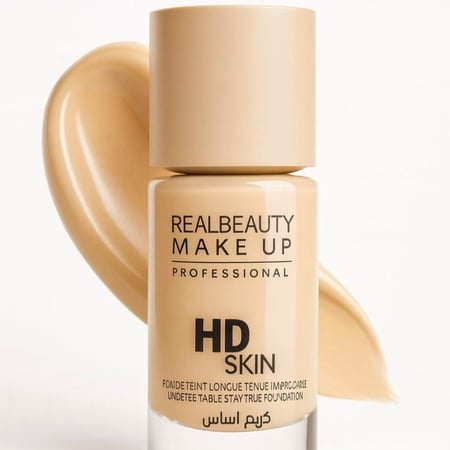 كريم اساس ريل بيوتي رقم M04 كريم تغطية كاملة خافي للمسامات