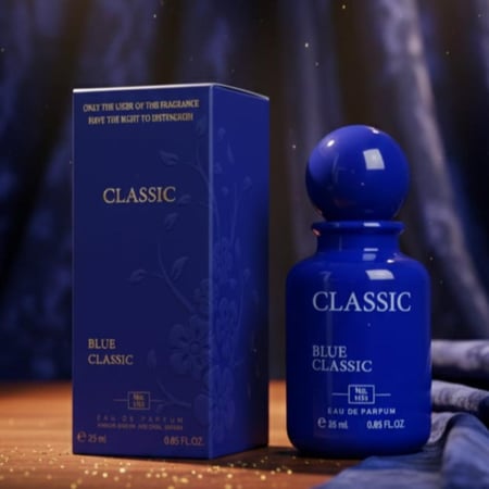عطر كلاسك بلو عطر للجنسين 25 مل منحك رائحة عطرية خلابة تصعب مقاومتها يعطيك شعوراً بالتميز ولمسة من الرفاهية الحقيقية