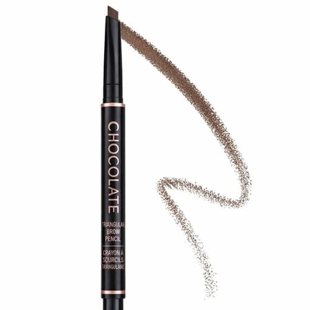 قلم حواجب بني غامق لوف مي قلم حواجب مقاوم للماء ثلاثي الأبعاد، قلم حواجب سحري تحديد حواجب مزدوج الأطراف يدوم طويلا،