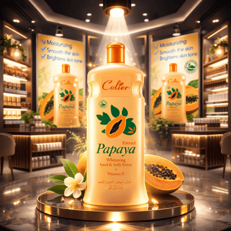 كريم تبييض الببايا اليدين والجسم من كولير  كريم مرطب لتبيض ولشد البشرة لوشن للجسم للنساء مع الريتينول والكولاجين تركيبة غير دهنية لمرونة وملمسها مناسب للبشرة